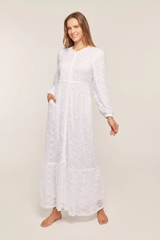 Women's Trendy Garments Georgia Zip-Up Lace Temple Dress / Simple Wedding Dress - REGULAR SIZING