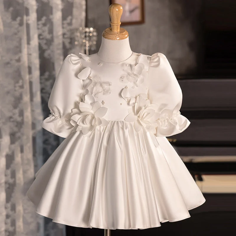 Stylish Women's Outfit Elegant Baby  Girl Wedding Dress Toddler First Birthday Party Princess Dress