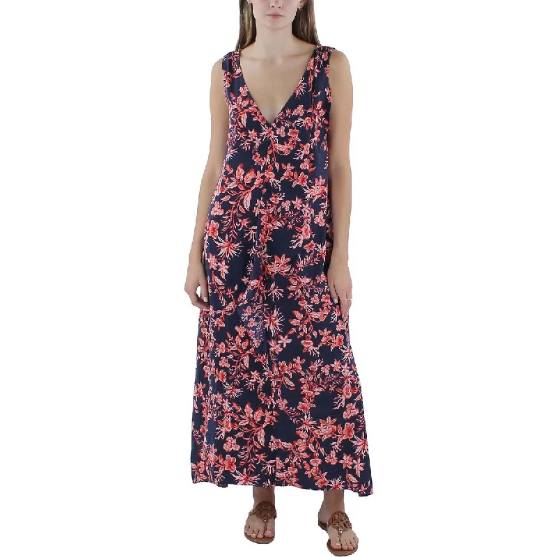 Women's High-Fashion Apparel Gigi Parker Womens Floral Print Ruffled Maxi Dress