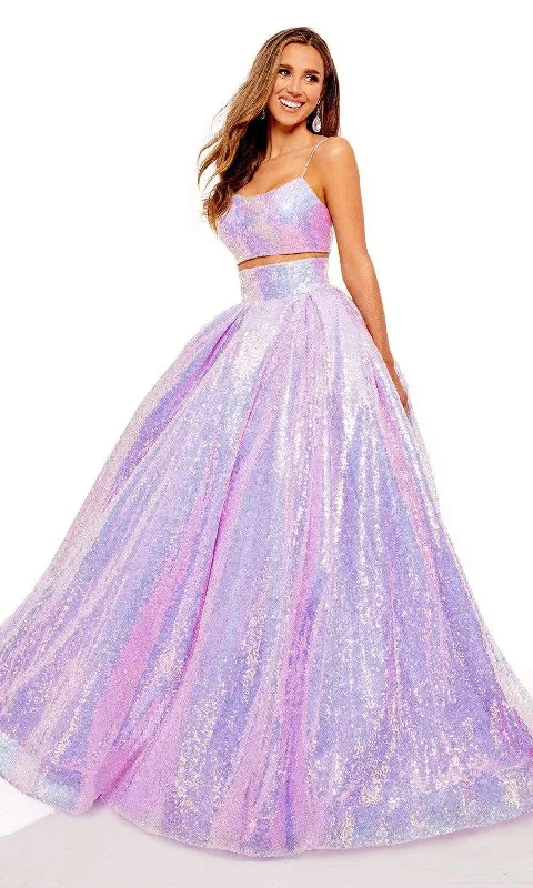 Women's Clothing With Trendy Designs Rachel Allan - 70238 Two-Piece Sequin Ballgown