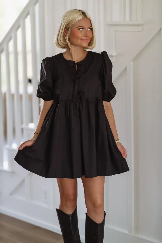 Women's Professional Garments French Lessons Mini Dress - Black