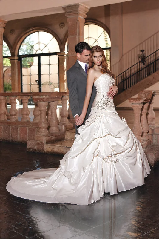 Women's Attire Impression Bridal Dress 10010 Size 14 Ivory Ballgown Wedding Dress