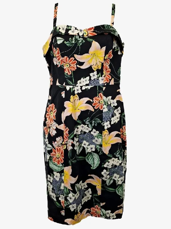 Chic Women's Attire Portmans Vintage Style Floral Vacation Dress Size 10