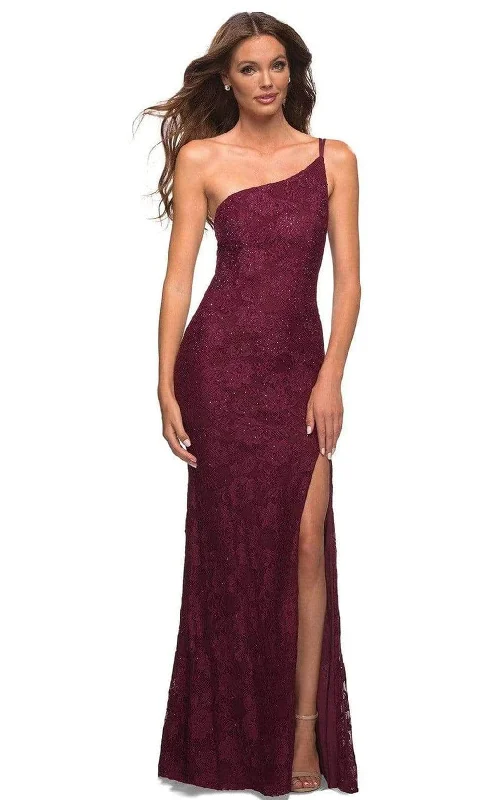 Affordable Fashion Clothing For Women La Femme - 30441 Strappy Back Lace Gown