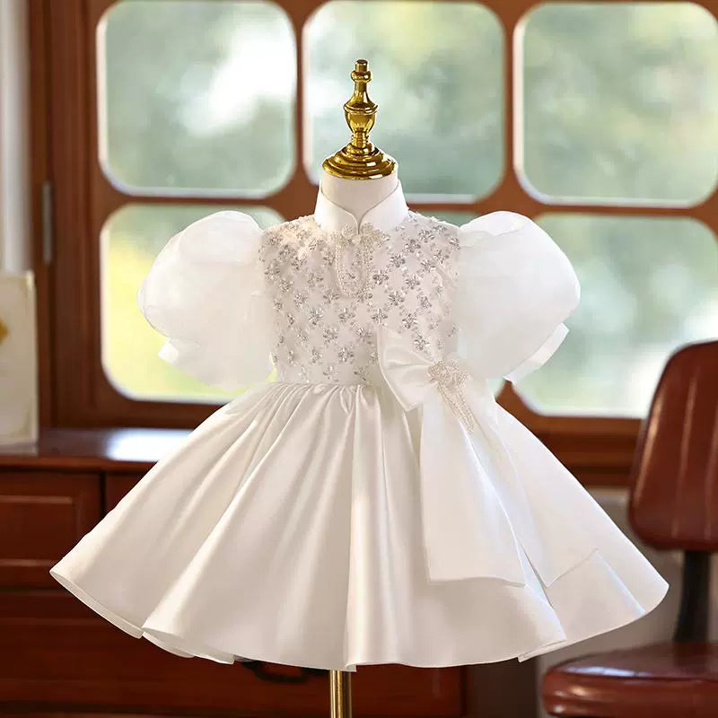 Women's Night-Out Outfit Girls White Birthday Princess Dress Flower Girl Wedding Dress