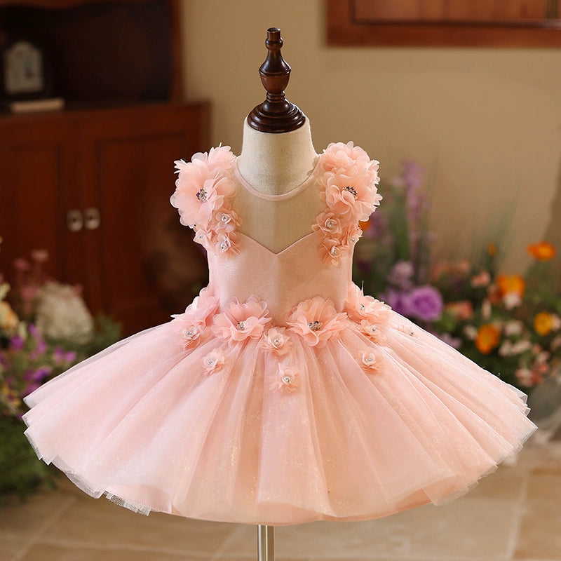 Affordable Women's Outfit Flower Girl Wedding Dresses Girl Birthday Dresses