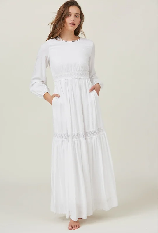 Women's Professional Garments Maddie White Temple Dress/Simple Wedding