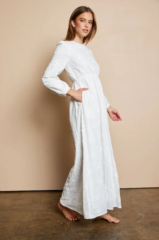 Women's Vacation Garments Iris White Temple Dress / Simple Wedding Dress