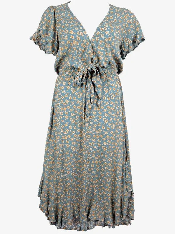 Classic Women's Apparel Kivari Golden Sky Floral Dress Size S