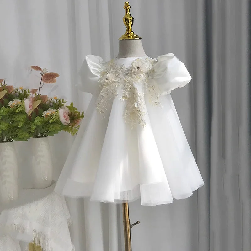 Chic Women's Outfit Baby Birthday Dress Flower Girl Wedding Princess Dress