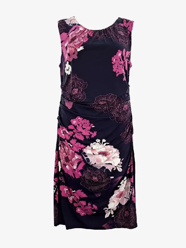 Women's Urban Clothing Phase Eight Contrast Floral Cocktail Dress Size 16