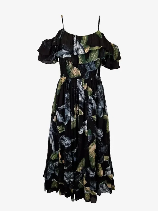 Women's Functional Outfit For Outdoor Activities Witchery Floral Drop Shoulder Dress Size 10