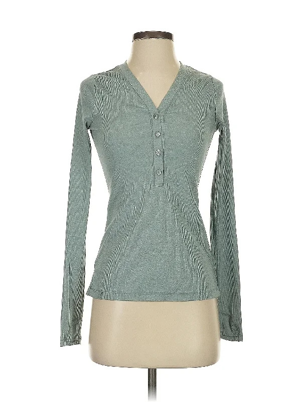 Women's Clothes For The Office Long Sleeve Henley