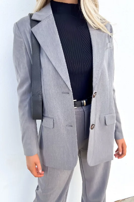 Women's Elegant Garments Lottie Blazer Charcoal