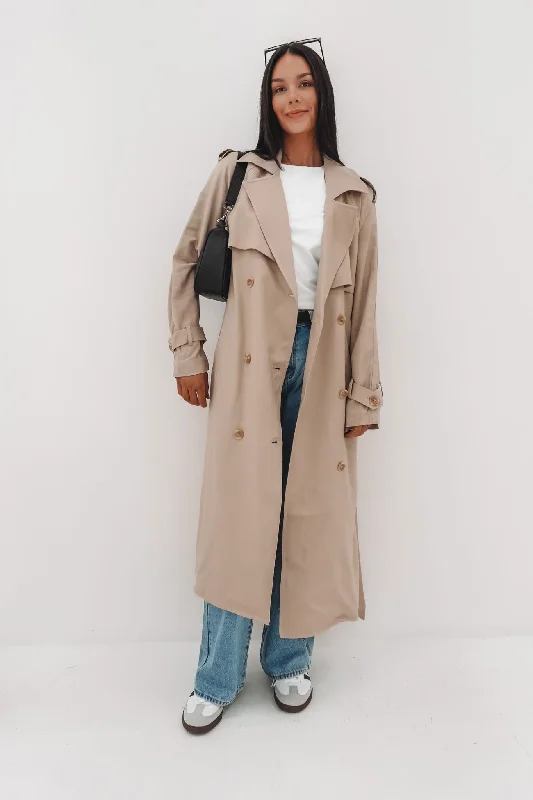 Elegant Clothing For Women Toledo Trench Coat Bone